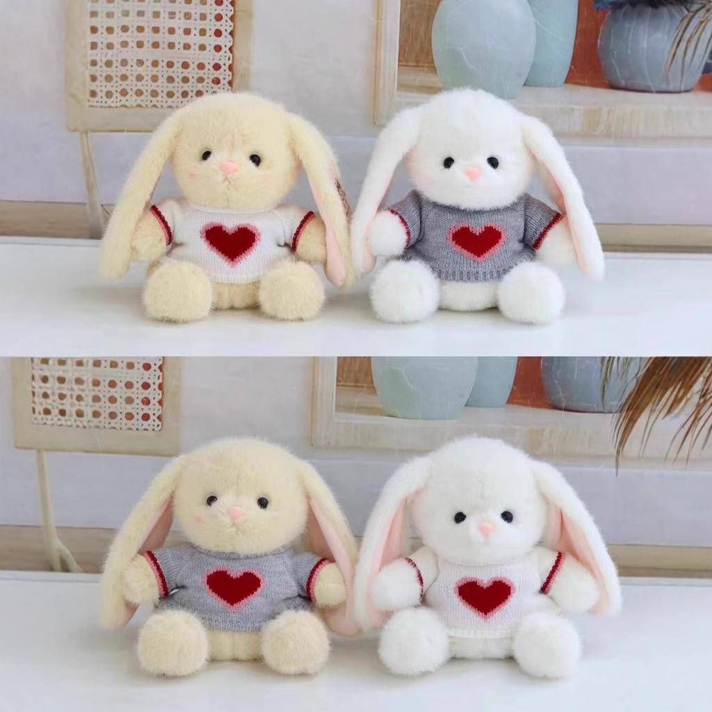 Cute Rice Marten Long Ear Rabbit Plush Toy Fragrance Lolita Rabbit 8 Inch Grabbing Machine Doll Girl Heart Birthday Gift