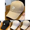 The P Letter Embroidery Mens Summer Sun Protection Baseball Cap Hat Breathable