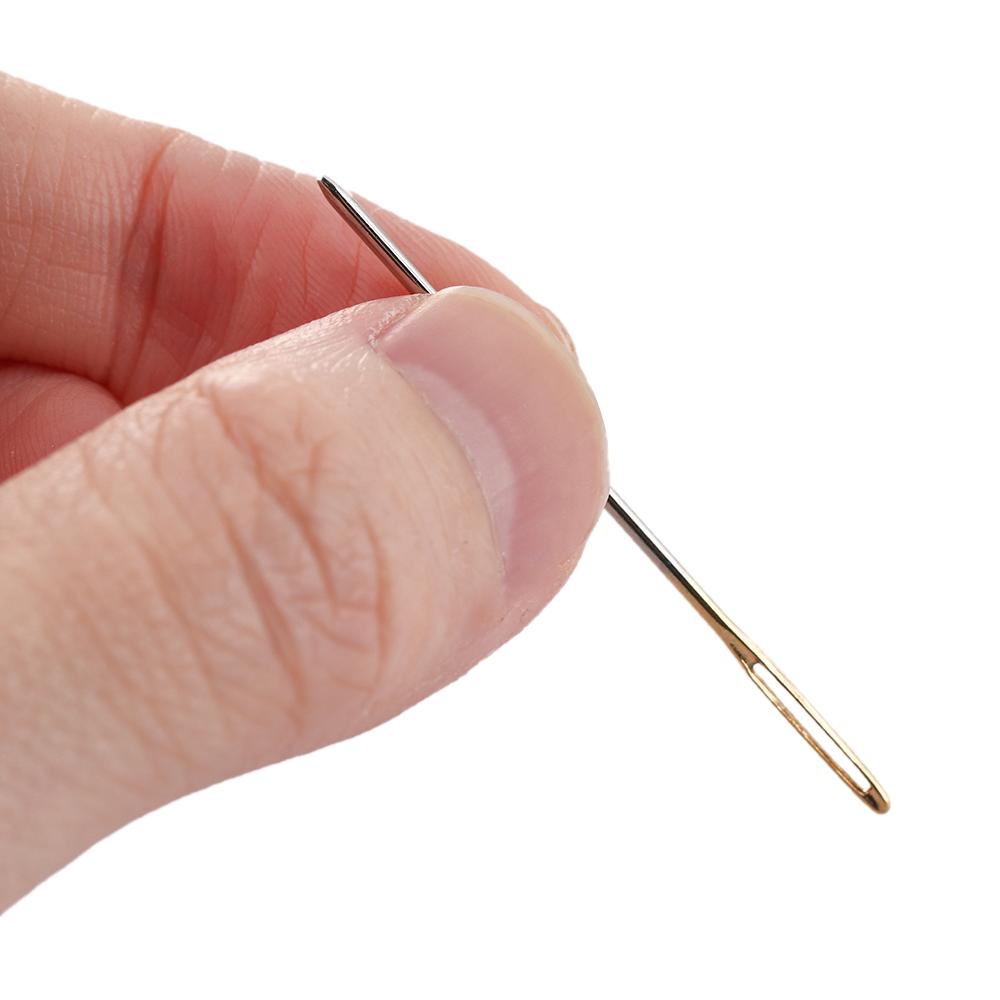 30pcs Tool DIY Cross Stitch Sewing Needles Threader Stainless Steel Large Eye