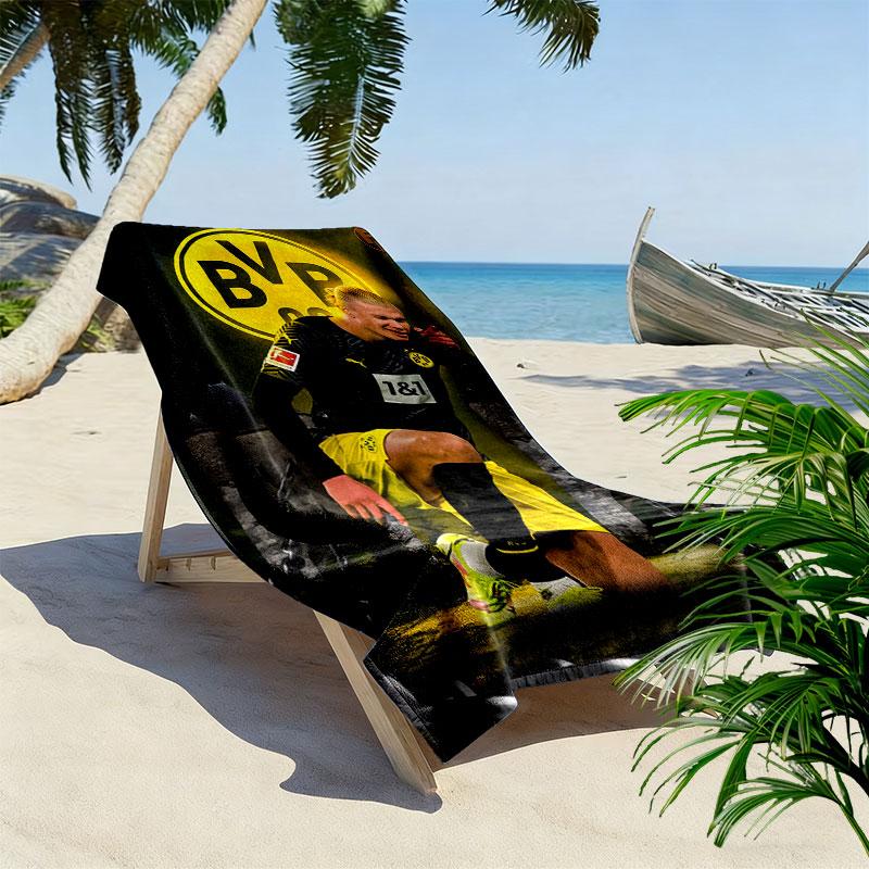 Erling Haaland Force Beach Towel, Large Soft Quick Dry Towel for Beach Camping Swimming