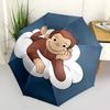 Curious George, Cloud Automatic Opening and Closing, 8 Rib Structure Portable Umbrella, Suitable for Men and Women In All Seasons Perfect G