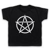 Pentagram Occult Symbol Black Magic Goth Witchcraft Kids Childs T-Shirt