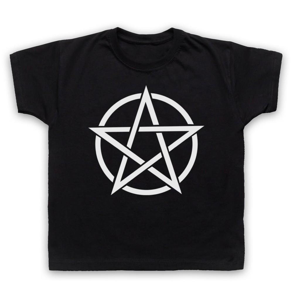 

Pentagram Occult Symbol Black Magic Goth Witchcraft Kids Childs T-Shirt 4XL