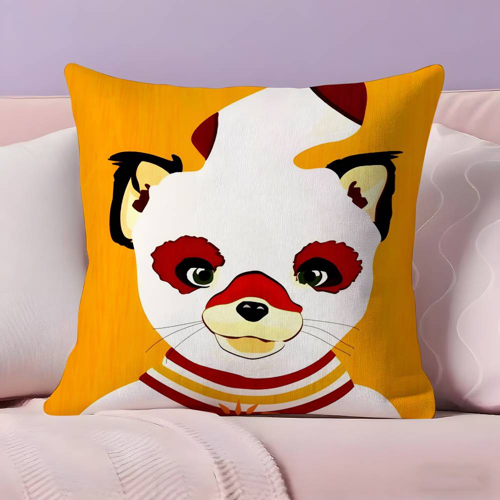 

Movie The Fantastic Mr Fox Pillow Case Pillowcase Ultra Soft Skin Friendly Fabric Cloud Like Comfort & Concealed Zipper 12x12Inch