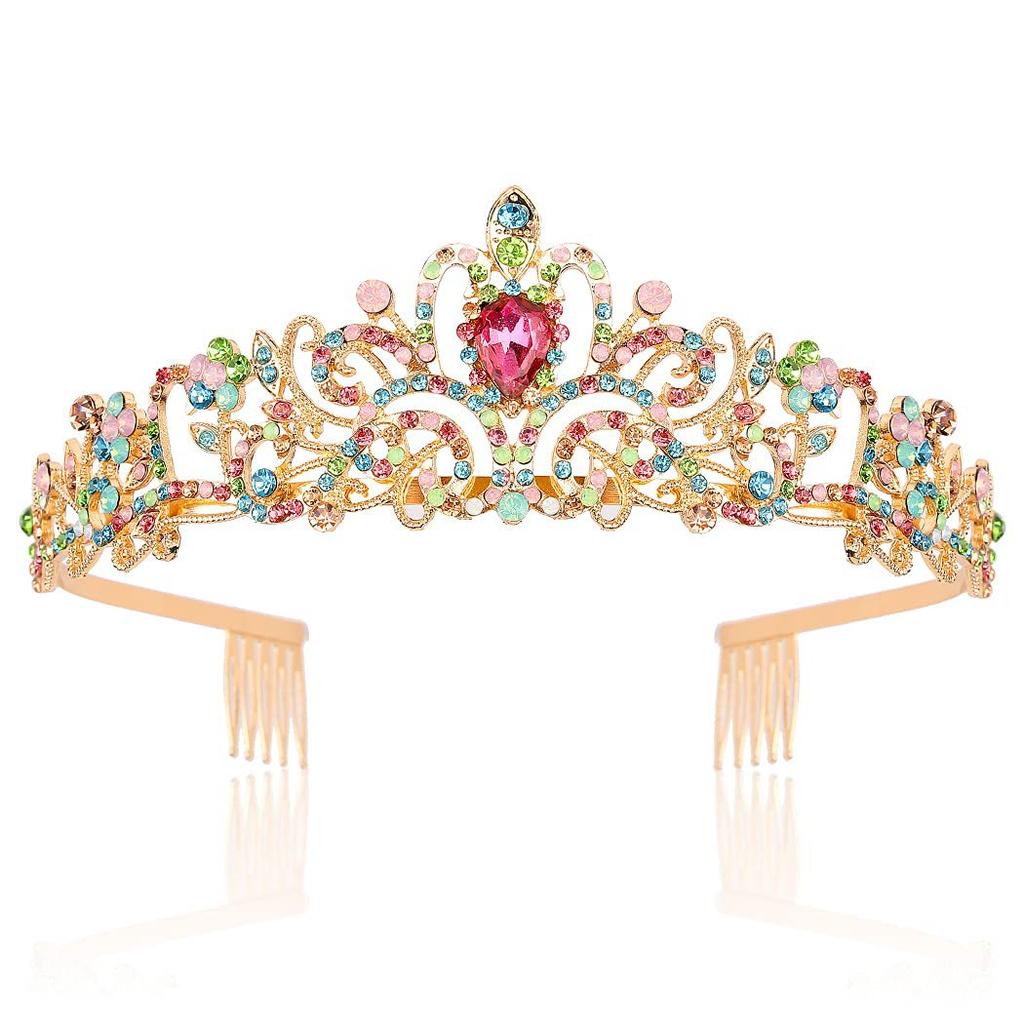 Bridal jewelry tiara princess stage car show accessories alloy inlaid rhinestone large crown phoenix crown crown