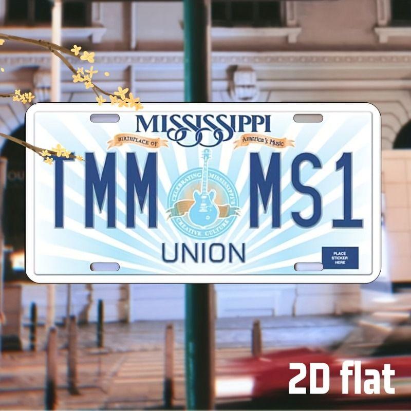 Car License Plate Metal Wall Decor 15x30cm