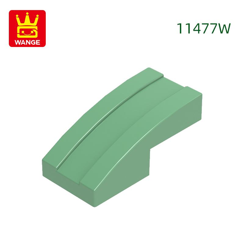333Pcs/lot 11477W Slope Curved 2 x1 Block Moc Colour Accessories Compatible with with Brick DIY Children's Toy Building Assembly Parts