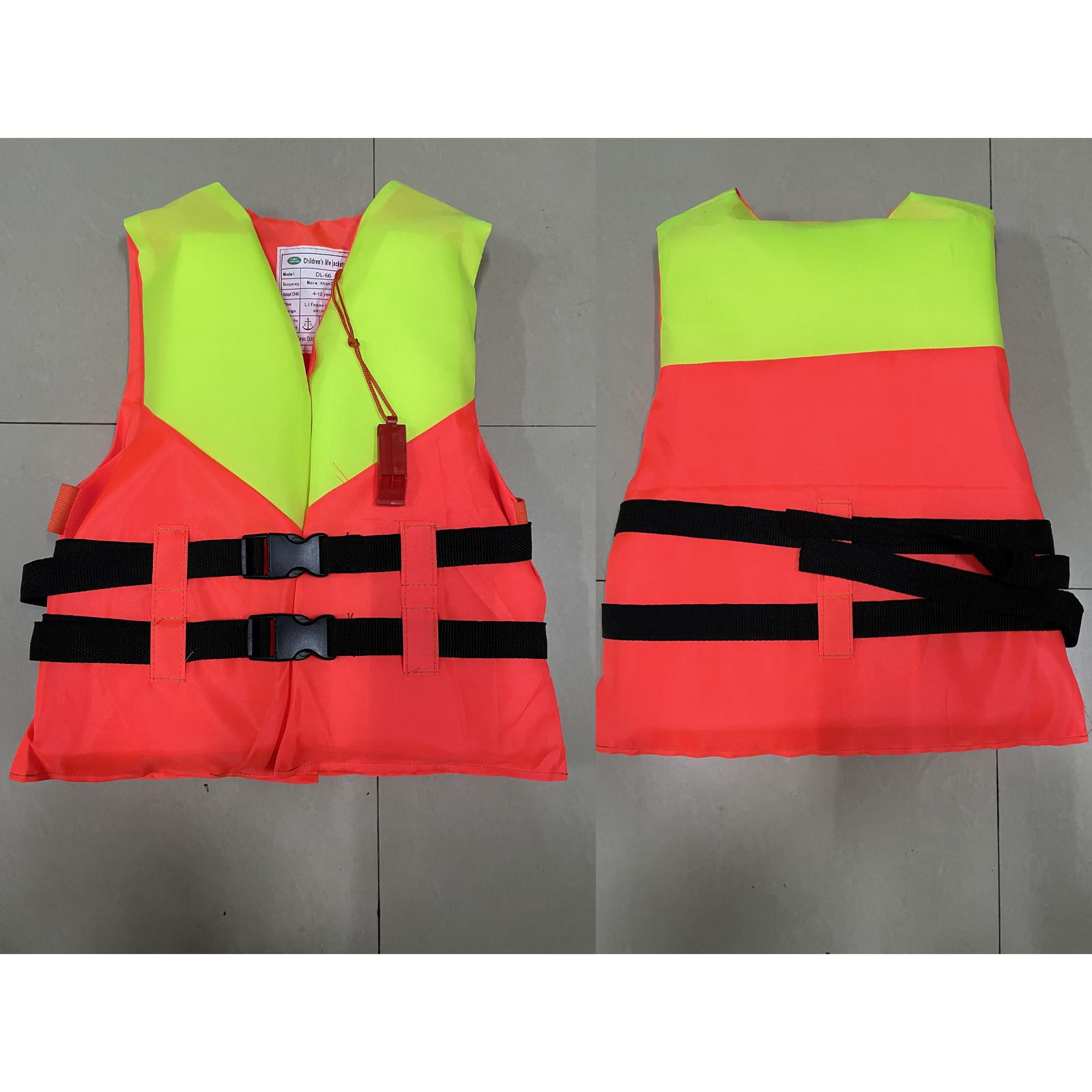 Летний жилет для детей Детский спасательный жилет Спасательный жилет One Size оранжевый — фото 5