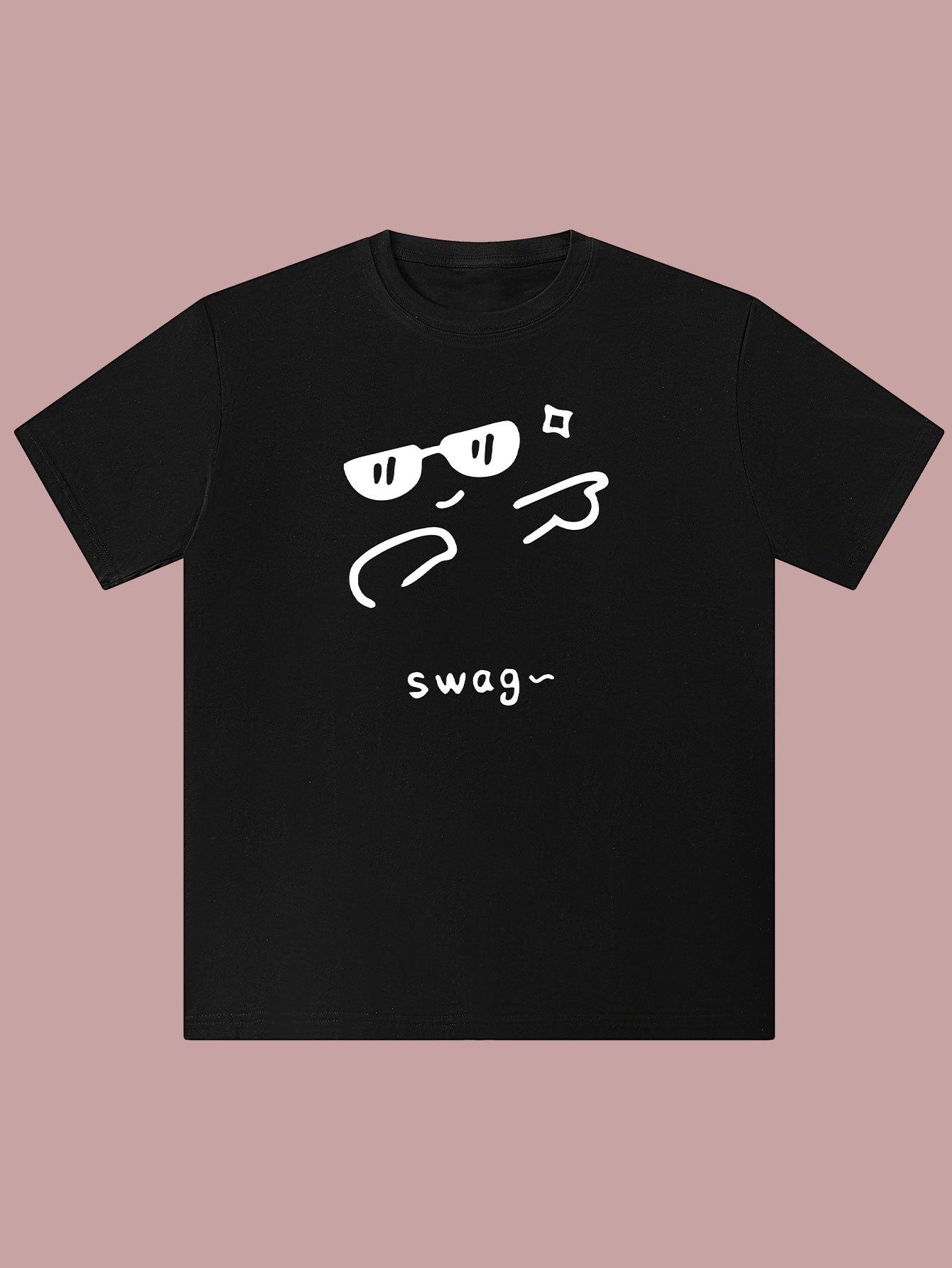 

Hip-Hop Inspired T-Shirt - Casual Crew Neck Short Sleeve with Cool Print Design Machine Washable - Perfect for Summer 4XL