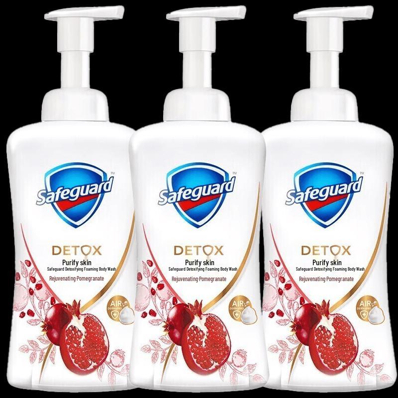 Safeguard Pomegranate Scent Bubble Shower Gel (3x400g)