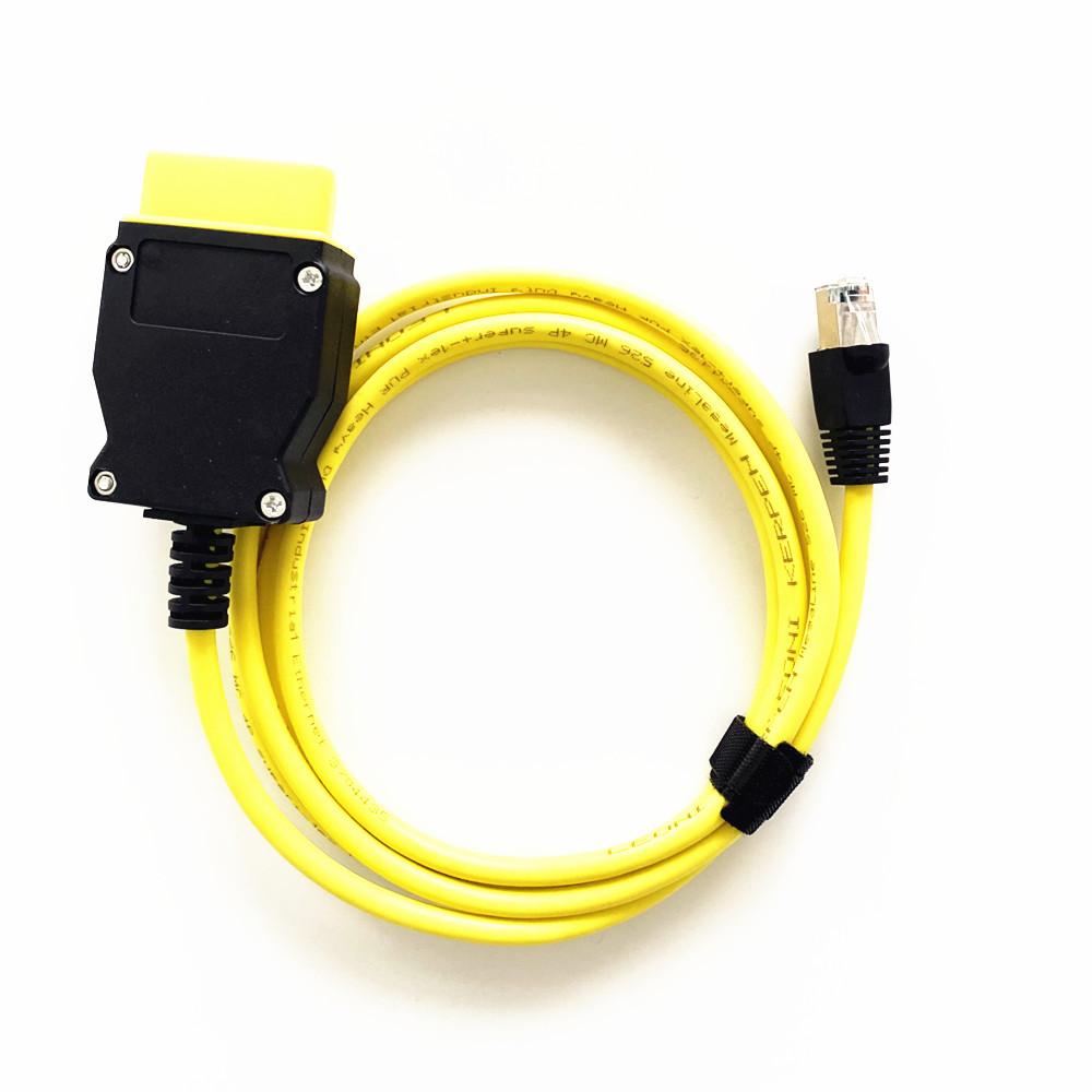 ENET Ethernet to OBD2 Coding Diagnostic Cable Compatible with BMW F-Series ECU Programming жёлтый