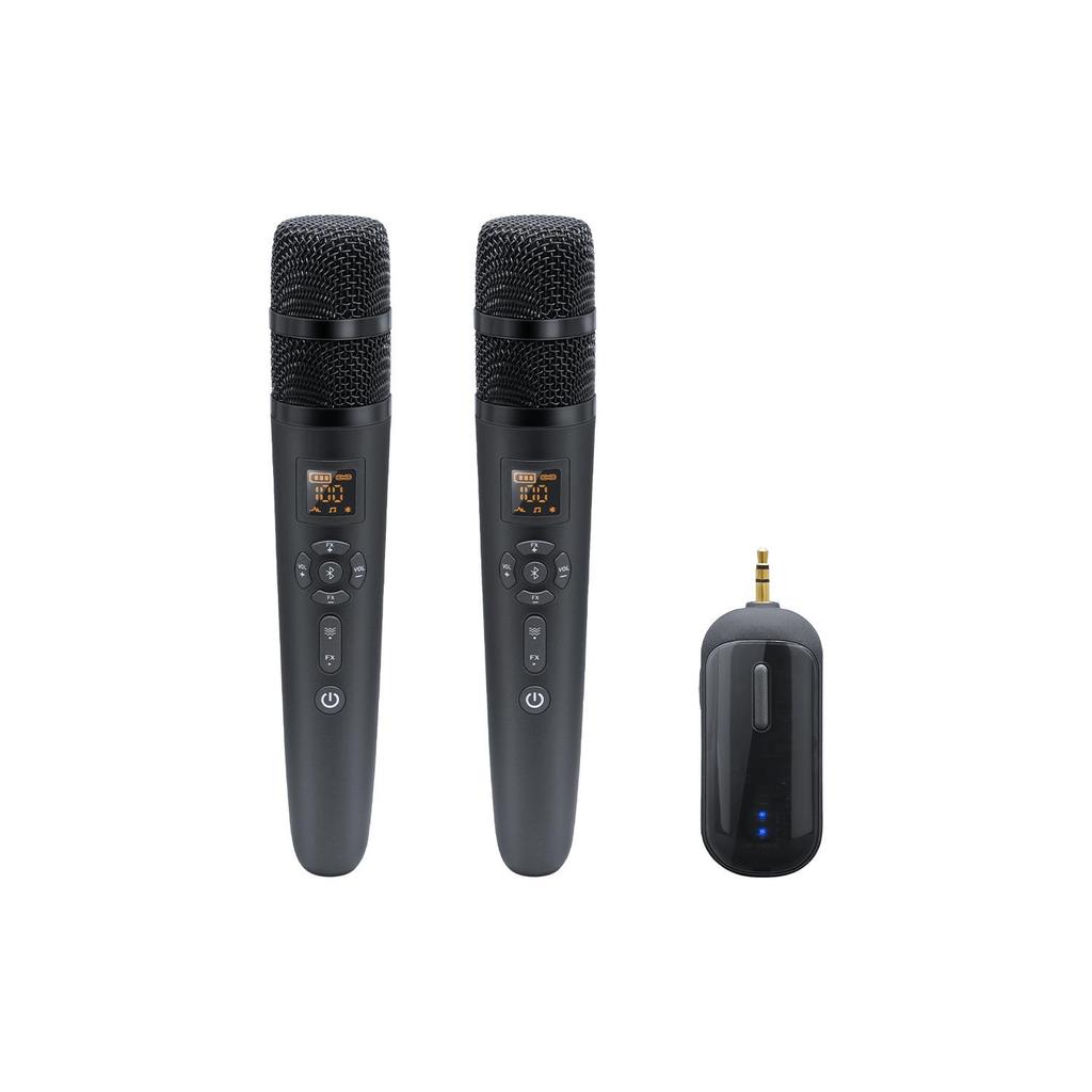 Wireless Bluetooth Dual KTV Microphone with Noise Reduction and Reverb for Home Singing