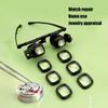 Head Mounted Magnifying Glasses Head Mount Magnifier With LED Light Lightweight Design Crafts Repair Supplies For Jewelry