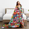 Flags Of All Countries (12) Blanket Quality Warm Soft Throw Blanket Winter Girls Boys Bedroom Comfortable Bedspread