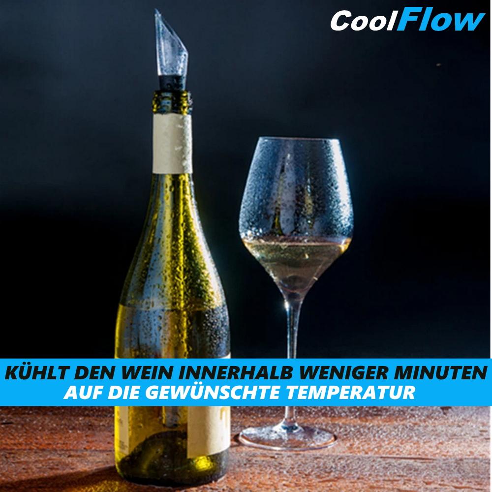 COOLFLOW Wine Chiller with Pourer Stainless Steel Decanter Bottle Cooler Wine Cooler