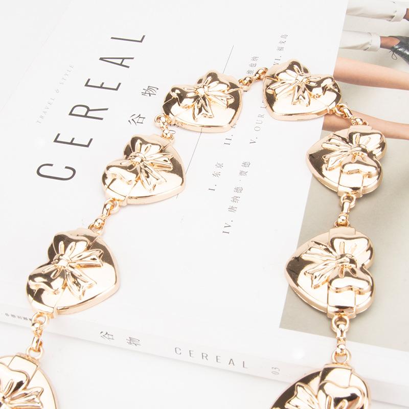 European and American Love Butterfly Metal Waist Chain Women Fashion Dress High-end Accessories Body Chain Women