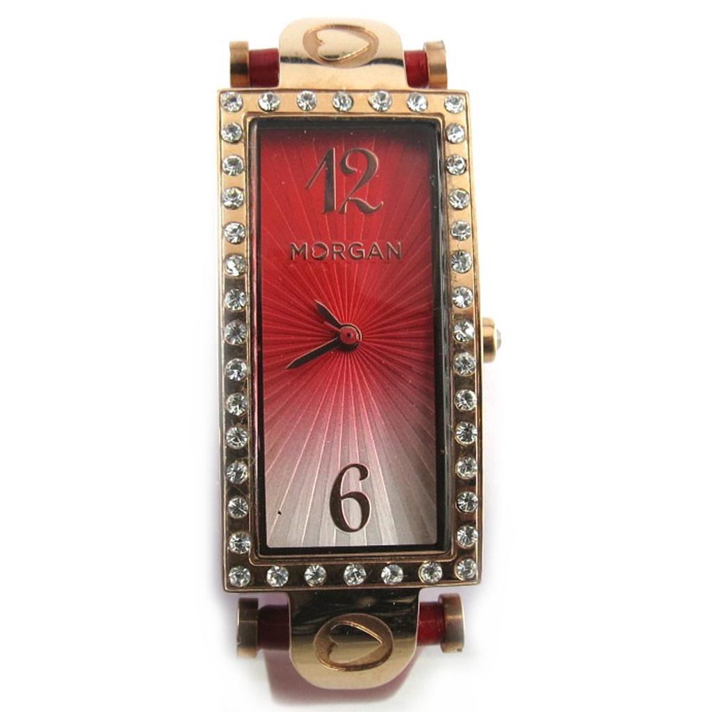 Morgan [N2367] - 'Morgan' Designer Watch In Red and Rose Gold (Seduction)