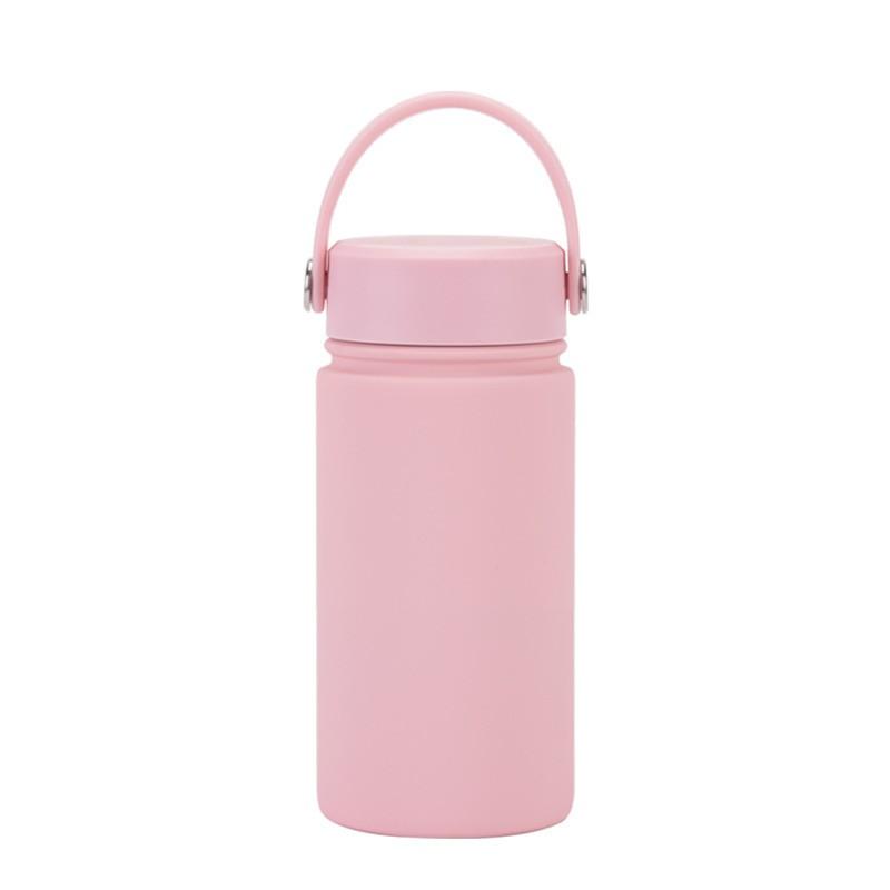350ml Stainless Steel Vacuum Insulated Sports Water Bottle With Carry Loop 316 Inner Liner Leakproof Flip Cap