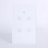 HomeKit US WIFI Smart Touch Light Electrical Switch Smart Wifi Wall Touch Switch 1/2/3/4 Gang Glass Panel