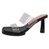 High Heeled Shoes Women Fashion Slippers Elegant Pumps Sexy Summer Pvc Woman Sandals 2025 Designer Dress Luxury Zapatos De Mujer