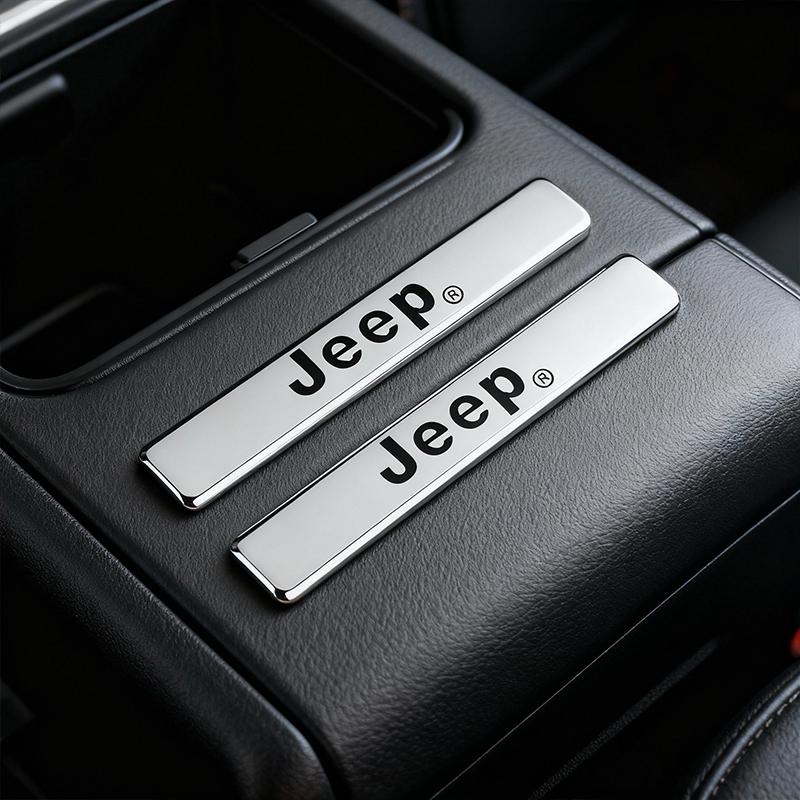 1Pcs 3D Metal Stickers Car Body Side Fender Emblem Decal For Jeep Wrangler Grand Cherokee Avenger Compass Wagoneer Gladiator XJ