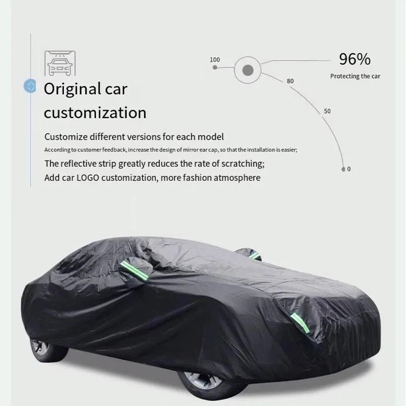 For Mitsubishi Eclipse Cross Anti-UV Sun Shade Rain Snow Resistant Dustproof Car umbrella Full Car Cover Outdoor Protection