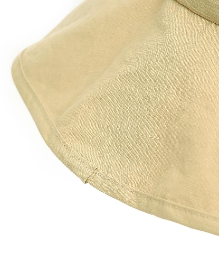 Eondeokeonteulolseutyudio Linen String Bucket Hat Fold Bucket / Linen String / Olive