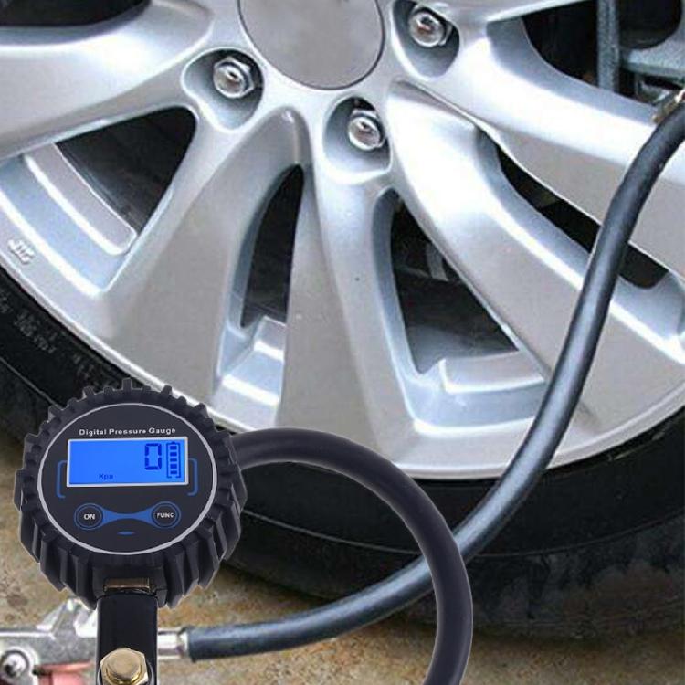 Digital Tire Inflator Pressure Gauge 200 PSI Heavy Duty for Cars Trucks Bicycle