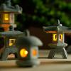 Mini-Pagoden-Laterne, Licht, Gartenstatue, Mikro-Landschaft, Aquarium, Zen-Hof, Aquarium, Bonsai, Zen-Garten, Heim, Außendekoration