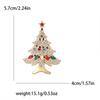Crystal Christmas Brooches Rhinestone Christmas Tree Brooch Pin Jewelry Gifts