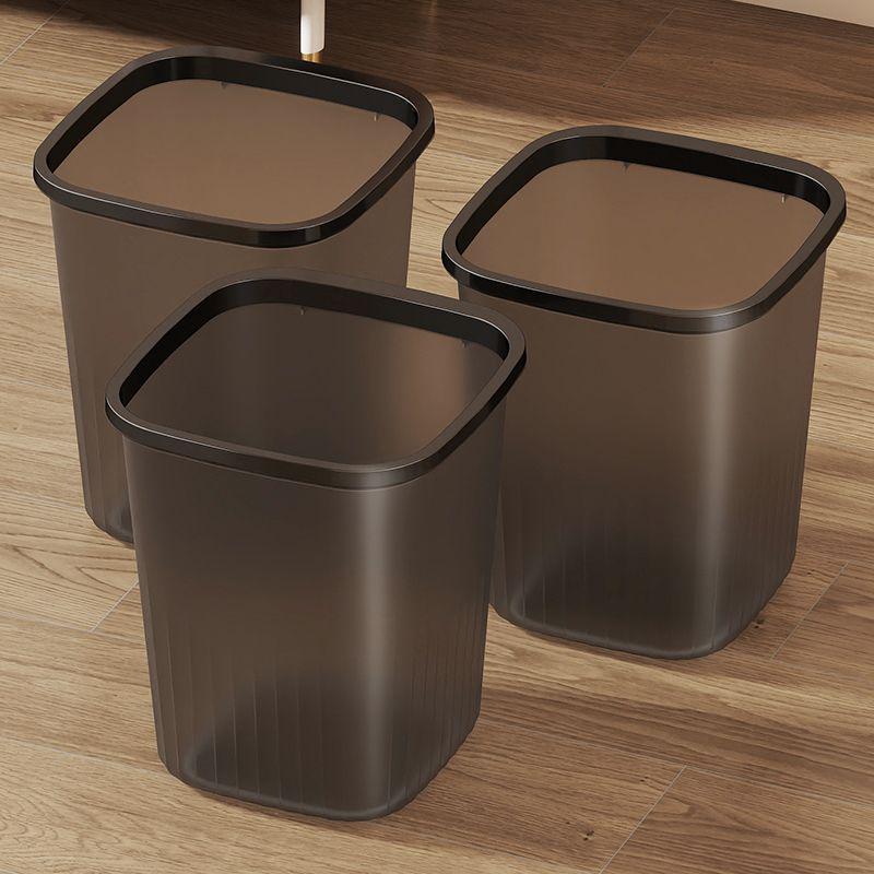 Light Luxury Transparent Large Capacity Trash Can for Home & Office