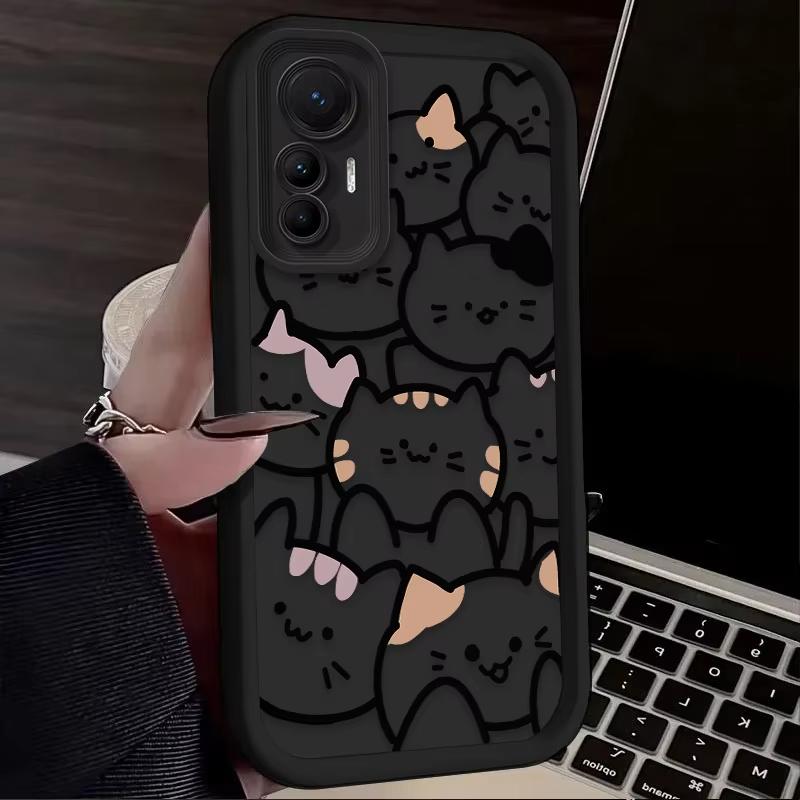 Cartoon Animal Cute Cat Pattern Phone Case For Xiaomi Mi Poco X6Pro X6 X7 X5 Pro Mi Poco F7 F6 F5 Pro Soft Silicone Cover