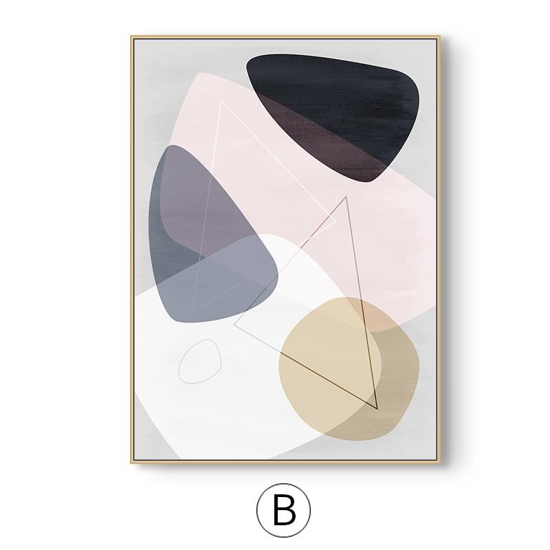 Nordic Abstract geometry Wall Art Canvas Poster and Print Canvas Painting color Decorative Picture for Living Room Home Decor