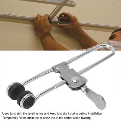 Lever Action Grid Clamp Multifunctional Stainless Steel Rust Proof Tile Mounting Clips Suspended Ceiling Tile Grip Clamps