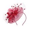 Feathers Mesh Fascinator Hat Exquisite Bride Headdress Fashion Veil Hat Headwear  Lady