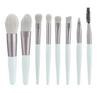 Mini 8-Piece Portable Makeup Brush Set: Soft Bristle Eyeshadow and Foundation Brushes