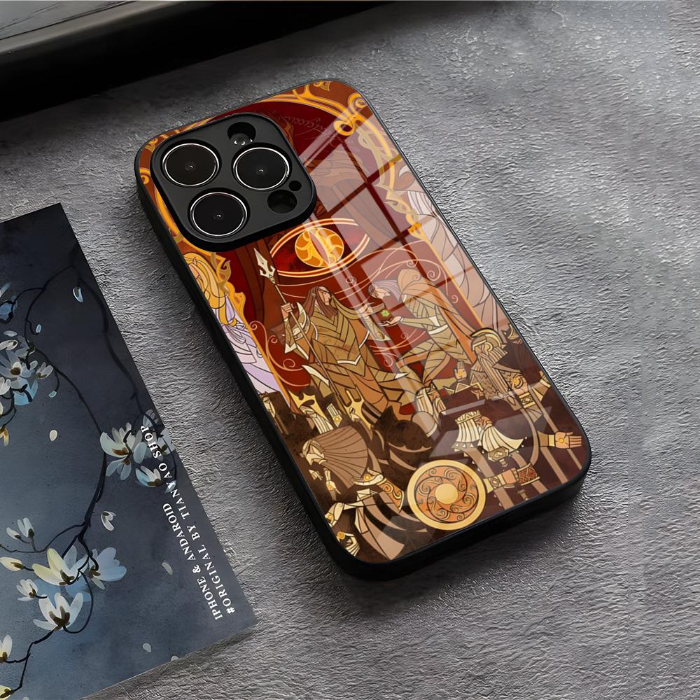 Movie Rings Of The Lords Phone Case For IPhone 17 Air 16 E Pro Max 15 14 13 Mini 12 Pro 11 Max Plus Black Glass Cover