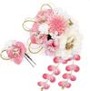 Hair Accessory Set Featuring Wisteria Perfect for and Two-piece Tsumami-zaiku Ornaments, Coming-of-age Ceremonies, Furisode, Yukata, Weddings,