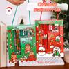 6Pcs/set Kawaii Sharpener Christmas Stationery Set Stationery Erasers Children's Pencils Handheld Study Stationery Set Christmas