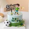 Топпер для торта на футбольну тематику: Хлопчик, що б'є ногою, з вставкою 'З Днем народження'