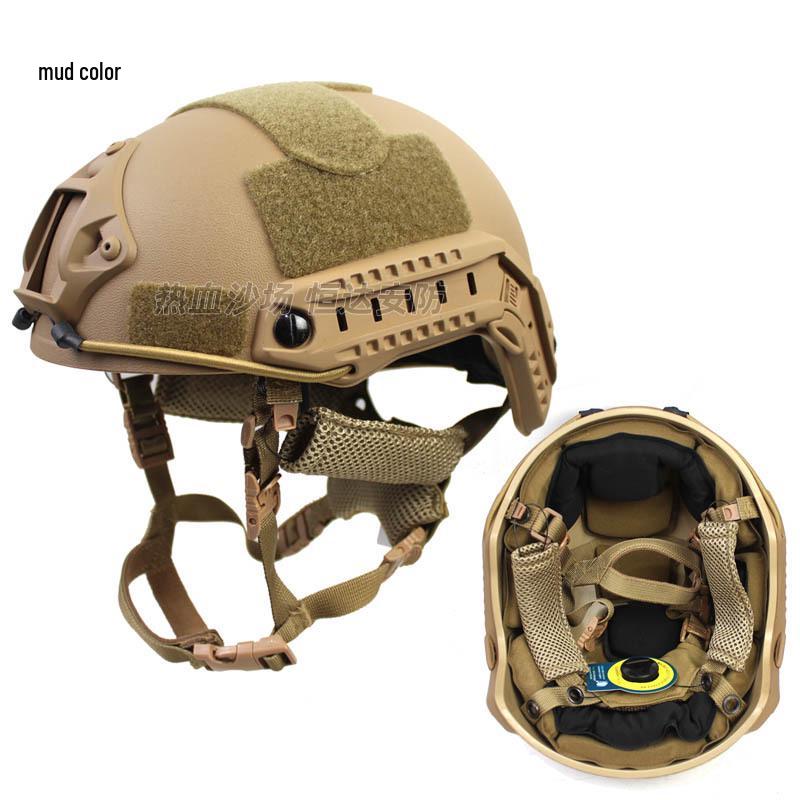 Enhanced 5mm FAST High-Cut Riot Helmet with Wendy Liner for Special Forces Training - CE Certified
