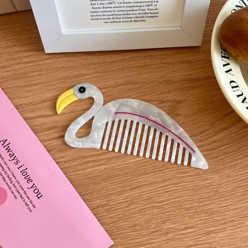 Tulip Acetate Comb Cartoon Hairdressing Combs Hair Care Makeup Comb  Household