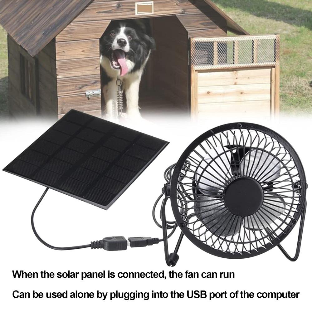 Durable 5W Solar Powered Fan USB Output Portable Mini Solar Panel Ventilator Fan Office Use