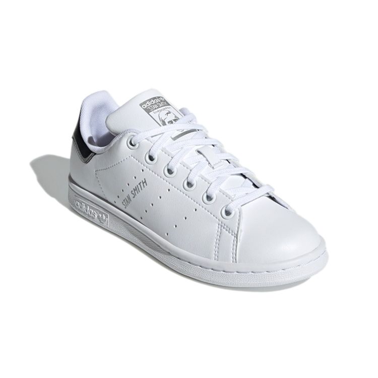 Adidas Originals Stan Smith Leather Sports Non-Slip Durable Low-Top Sneakers Kids Sneakers White Black H05043