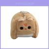 Adorable Fluffy Cat Keychain Plush Toy Soft Cartoon Square Kitty Bag Charm