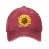 Sunflower Vintage Hat Washed Baseball Cap