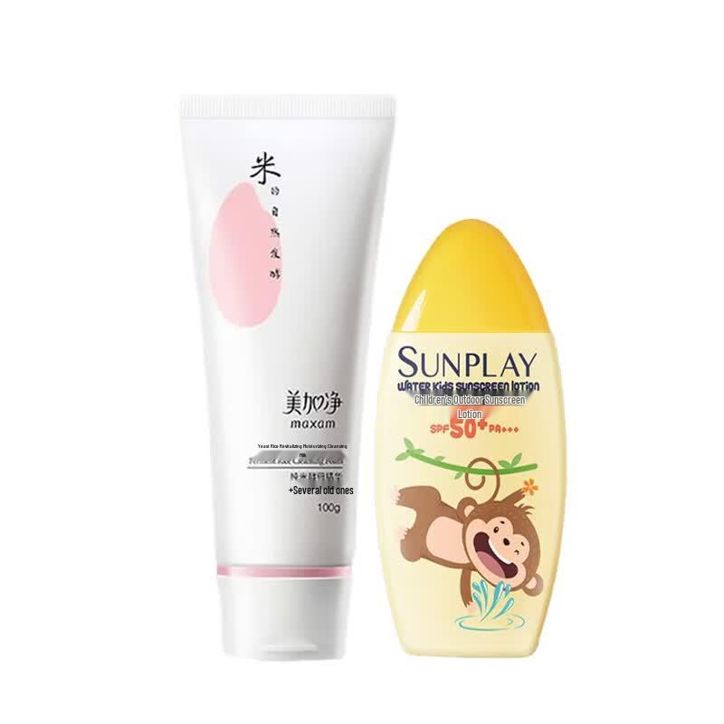 

Meiji Net Cleanser & Disney Kids Sunscreen Set