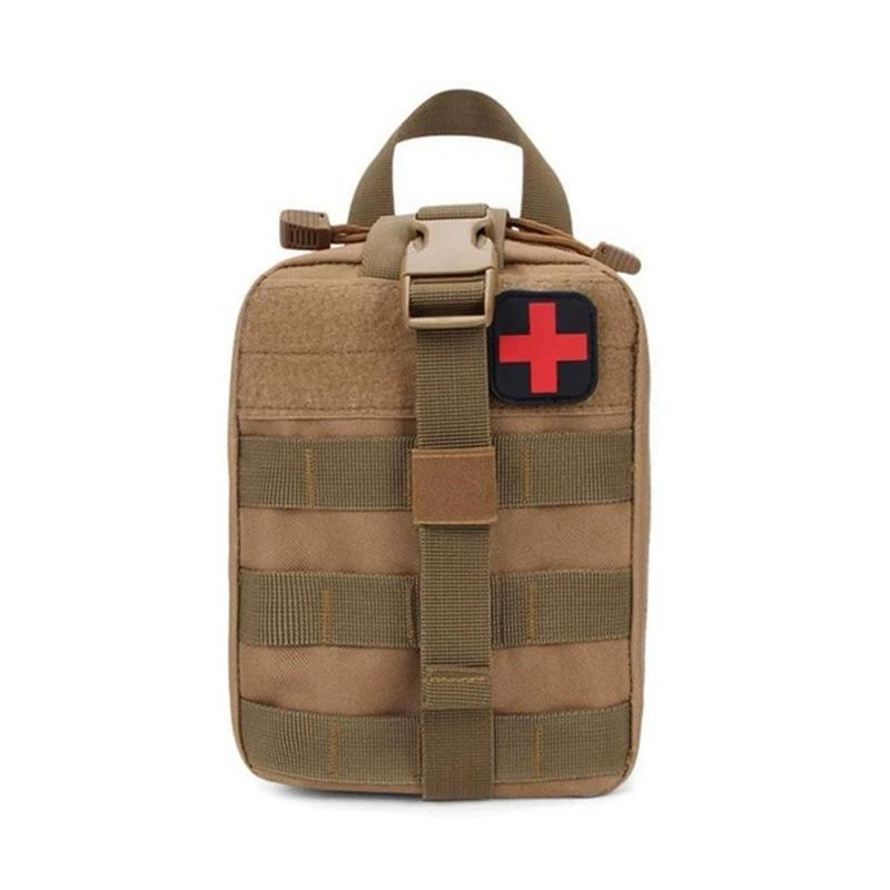 Camouflage Tactical Waist Pack: Portable Outdoor Medical & Survival Kit for Sports and Mountaineering.