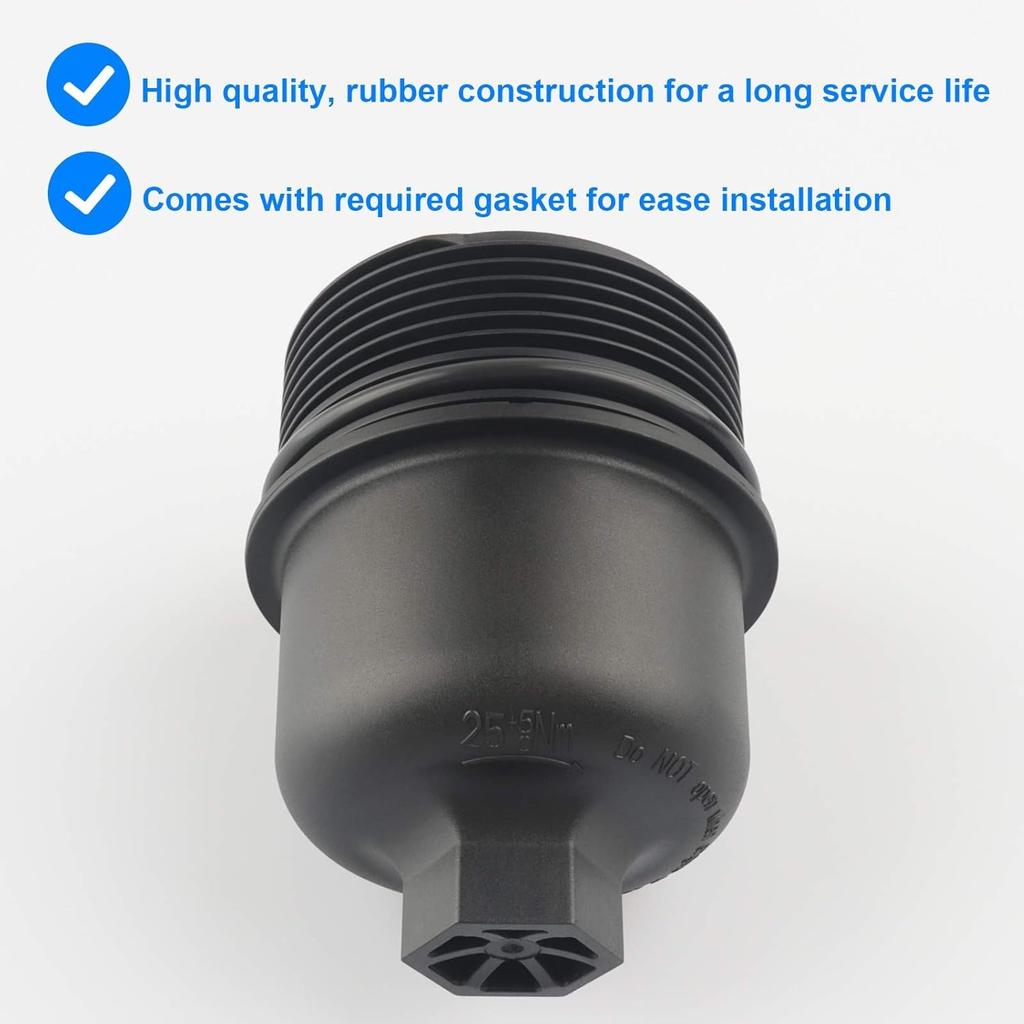 Oil Filter Housing Cap, Replace 68191350AA, 917-190 Compatible with - 200, 300,