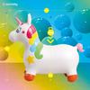 Children's jumping jack with pump White Unicorn